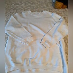 White aerie ribbed sweatshirt size xs